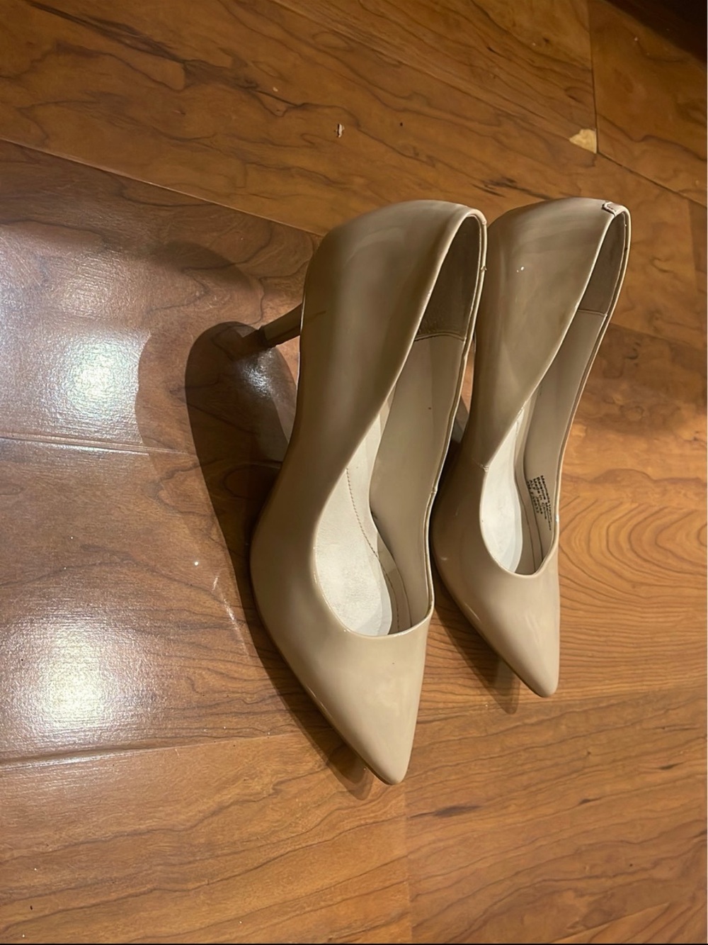 Alfani Women's Pointed-Toe Pumps in Nude Beige